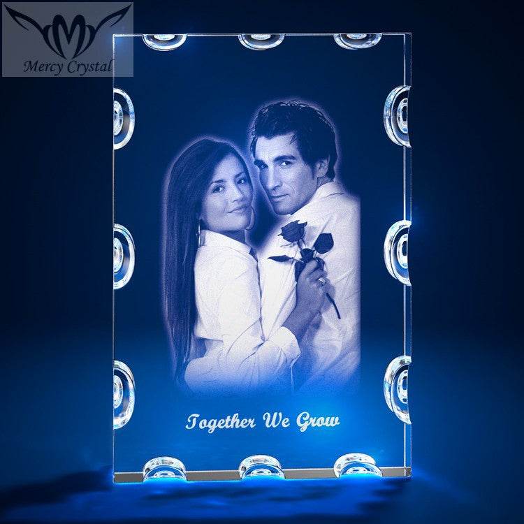 crystal photo custom laser engraving crystal sphere - P12 Hub Europe