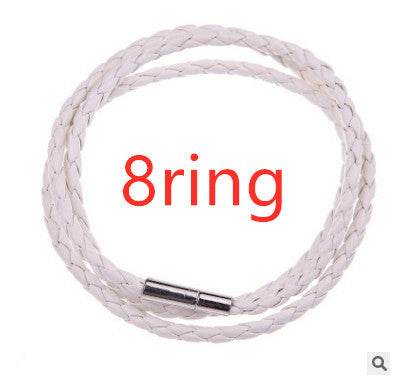 Personalized Mens Braided Genuine Leather Bracelet Stainless Steel Custom Beads Name Charm Bracelet For Men With Family Names - P12 Hub Europe