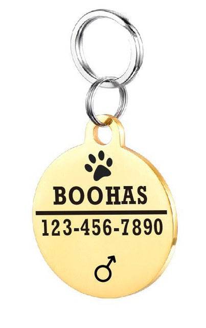 Personalized Dog ID Tag Stainless Steel Pet ID Tag - P12 Hub Europe