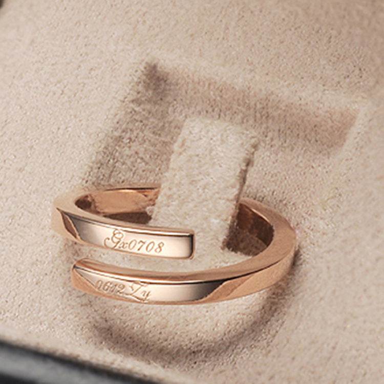 Personalized Name Ring Custom Double Name Ring Engraving Nameplate Ring - P12 Hub Europe
