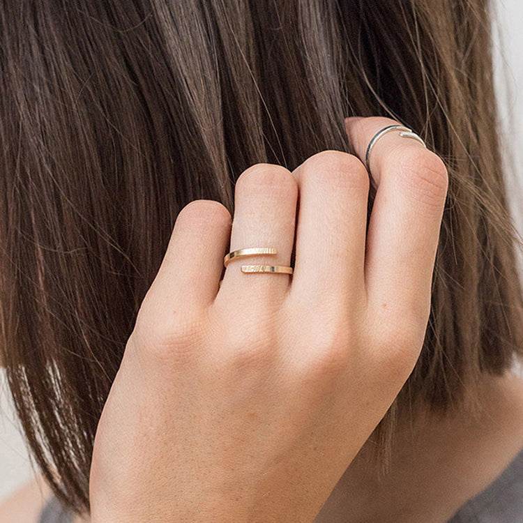 Personalized Name Ring Custom Double Name Ring Engraving Nameplate Ring - P12 Hub Europe
