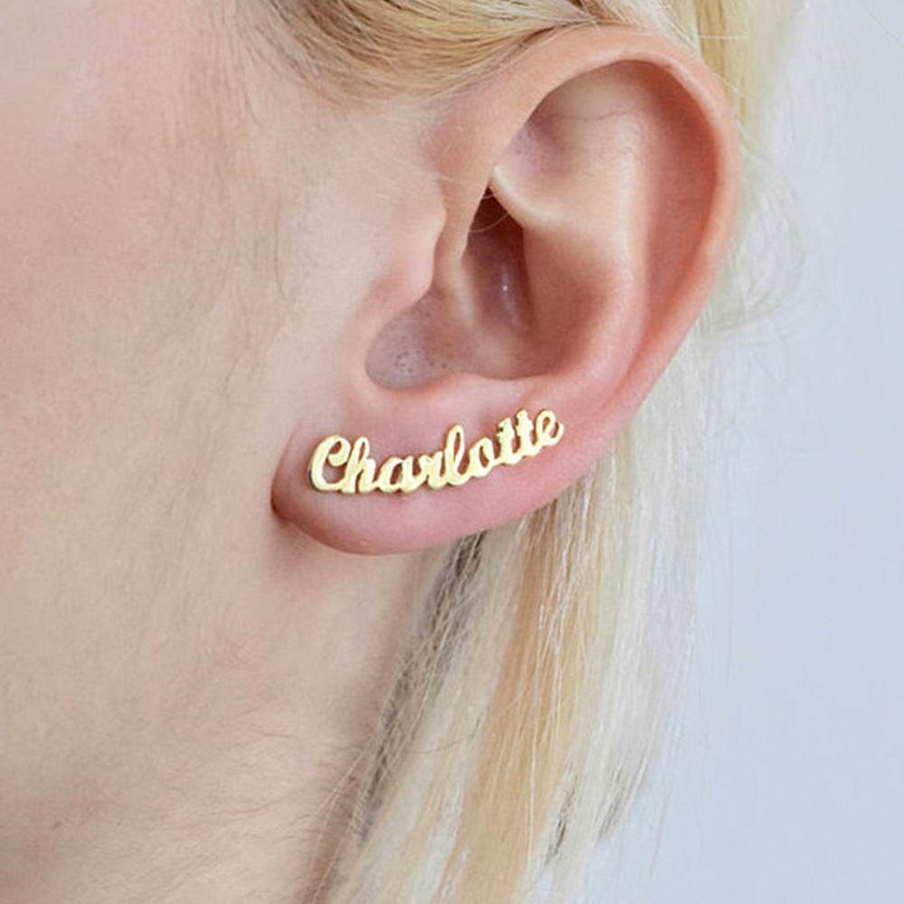 DIY custom English letter name earrings personalized custom earrings holiday gift - P12 Hub Europe