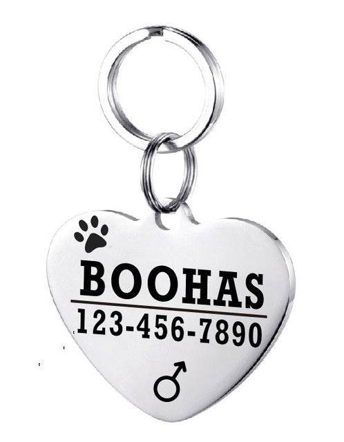 Personalized Dog ID Tag Stainless Steel Pet ID Tag - P12 Hub Europe