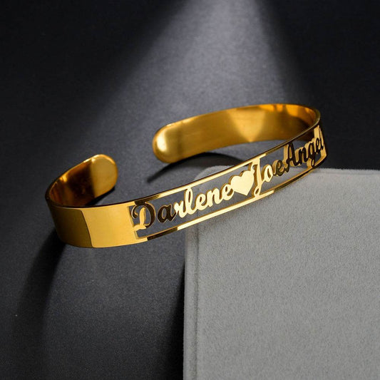 Stainless Steel Gold Alphabet Bracelet Love Fashion Wisp Bracelet - P12 Hub Europe