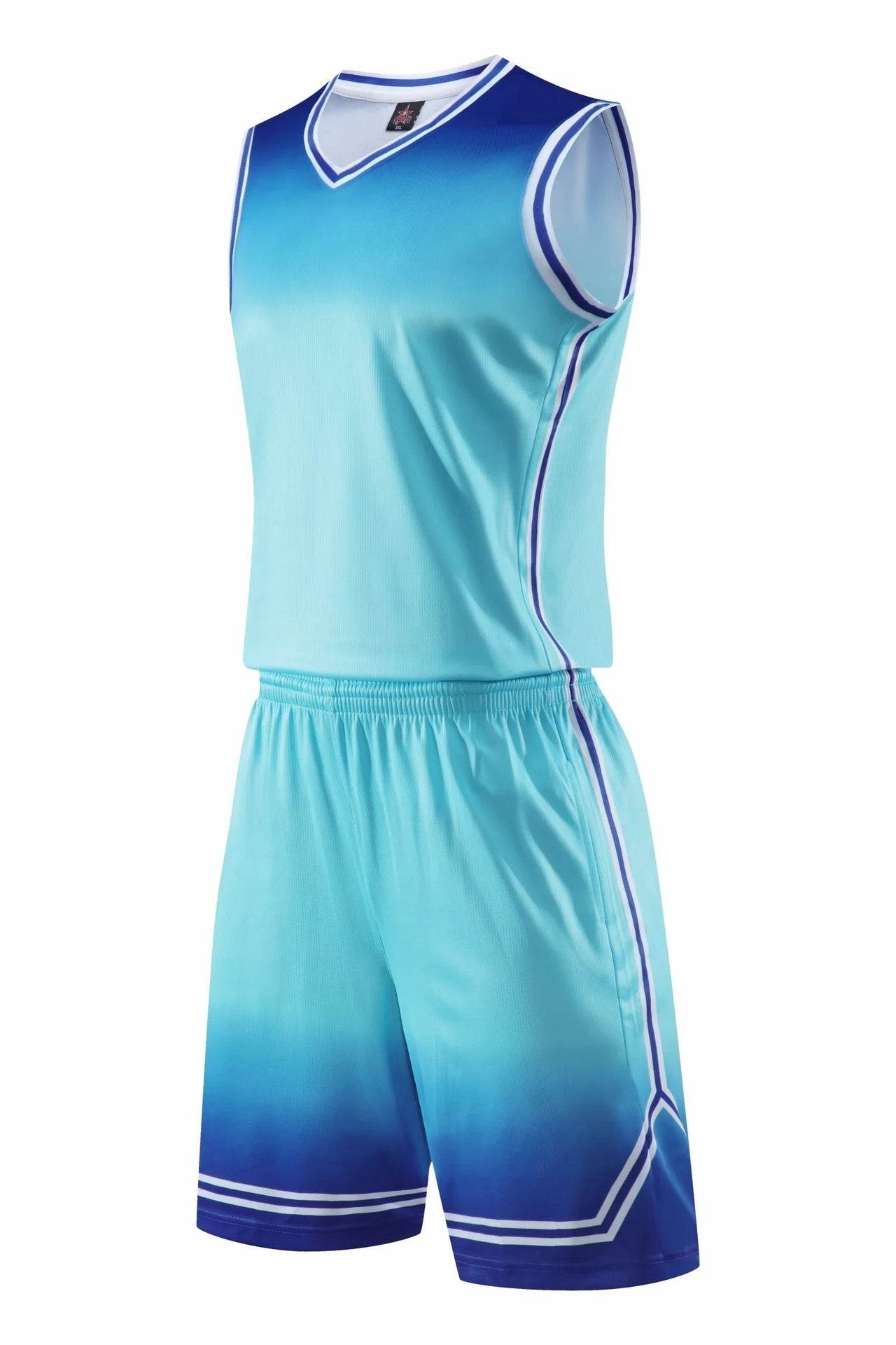 Gradient Basketball Uniform Sports Suit Children Adult Sweat-Absorbent Basketball Uniform - P12 Hub Europe
