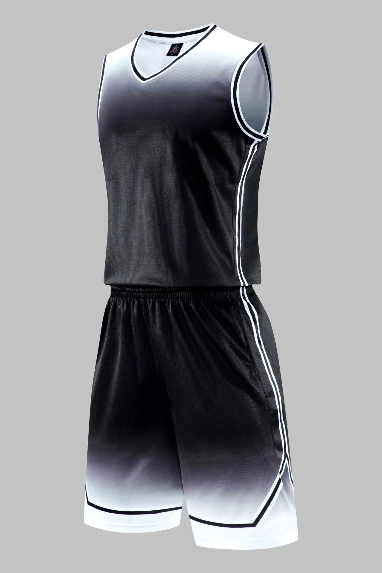 Gradient Basketball Uniform Sports Suit Children Adult Sweat-Absorbent Basketball Uniform - P12 Hub Europe
