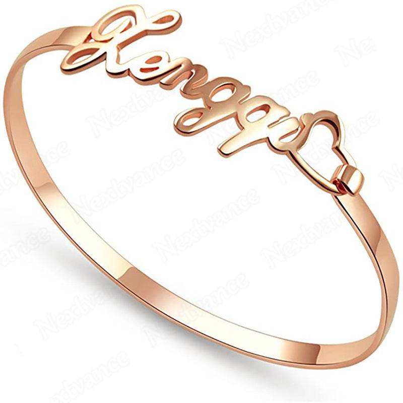 Customized Name Bracelet Personalized Custom Bangles Stainless Steel Jewelry - P12 Hub Europe