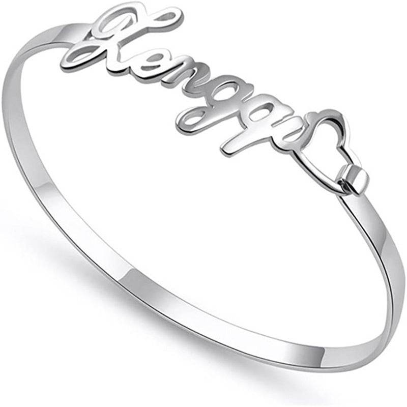 Customized Name Bracelet Personalized Custom Bangles Stainless Steel Jewelry - P12 Hub Europe