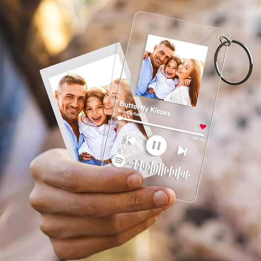Personalize Acrylic Keychain Desktop Customize album cover Music Plaque Photo Keychain - P12 Hub Europe