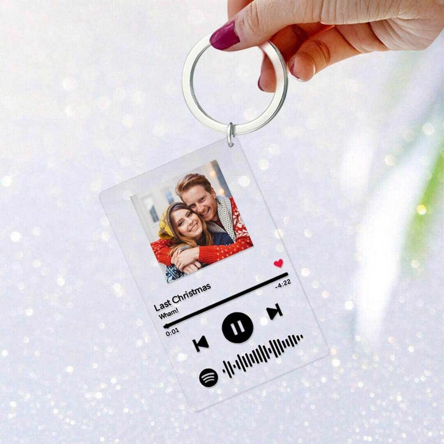 Personalize Acrylic Keychain Desktop Customize album cover Music Plaque Photo Keychain - P12 Hub Europe