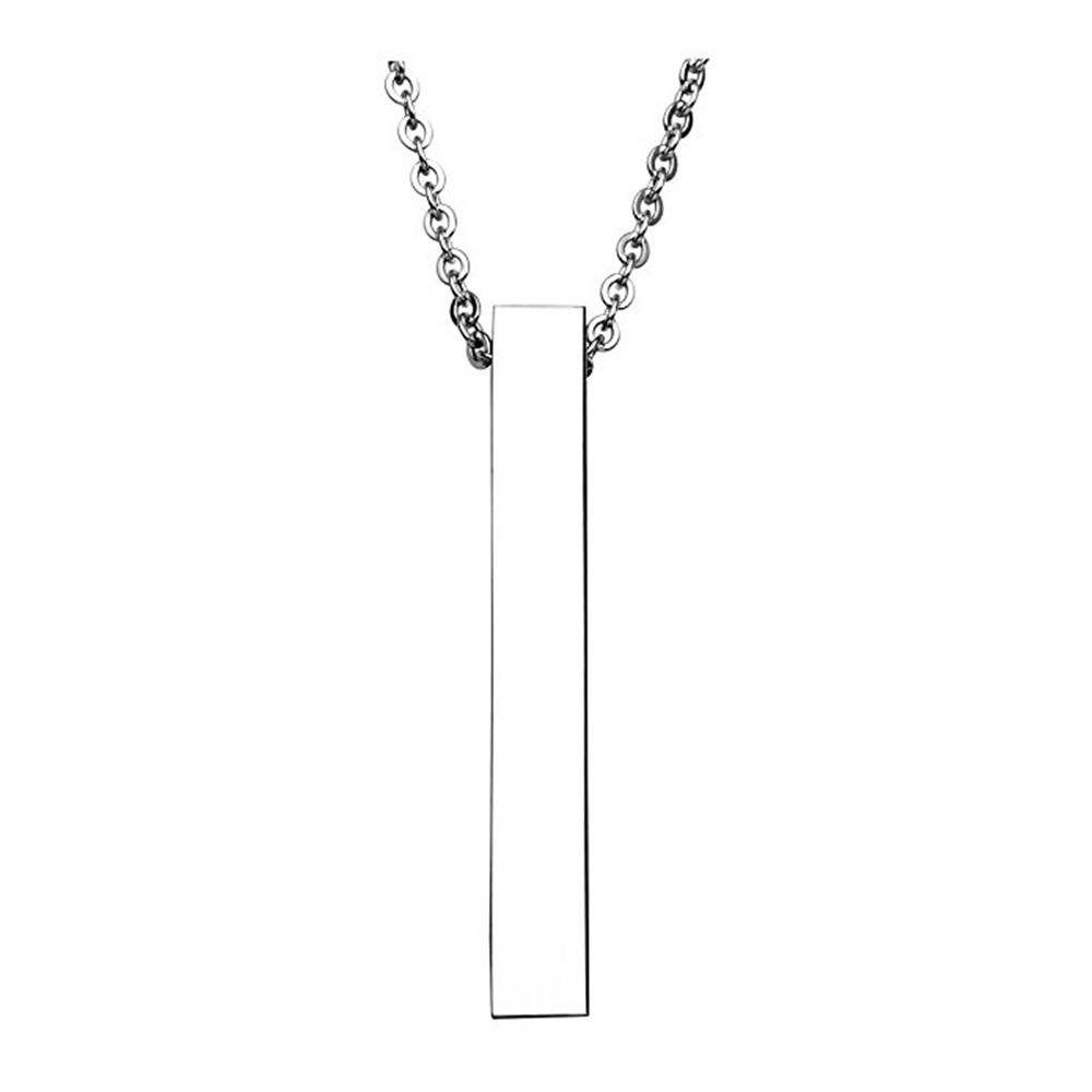 Stainless Steel Cube Pillar Necklace Keychain - P12 Hub Europe