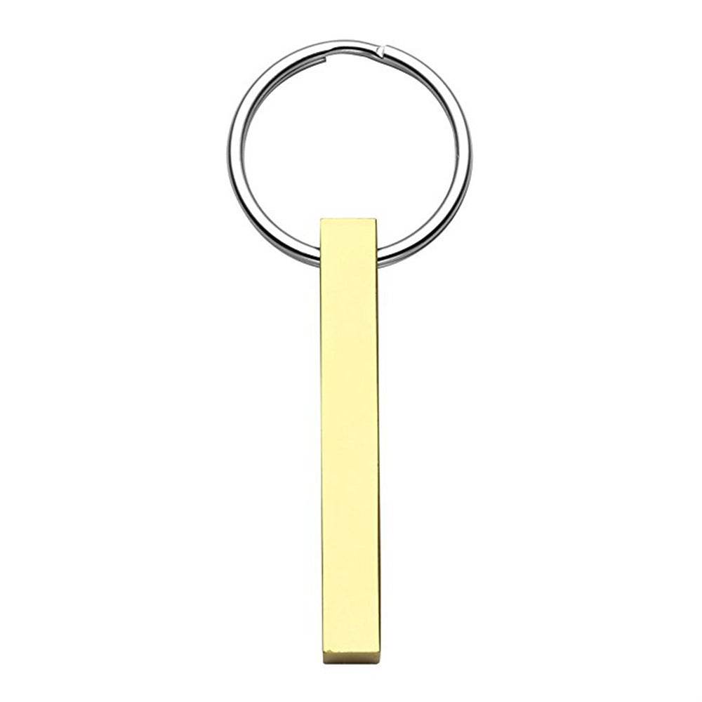 Stainless Steel Cube Pillar Necklace Keychain - P12 Hub Europe