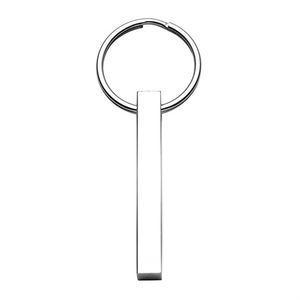 Stainless Steel Cube Pillar Necklace Keychain - P12 Hub Europe