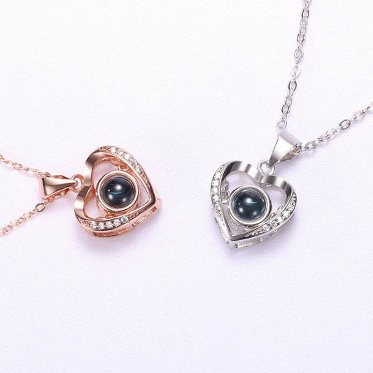 Pendant Necklace For Women Girls Love Memory Heart Necklace Valentine's Day Gift - P12 Hub Europe