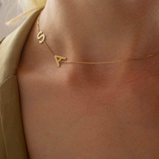 Personalized Custom Letter Necklace Stainless Steel - P12 Hub Europe