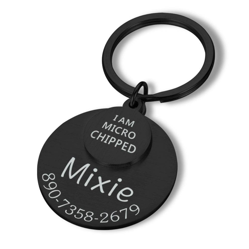 POD Pet Collar Tag Funny Keychain Dog Personalized Puppy Pet Id - P12 Hub Europe