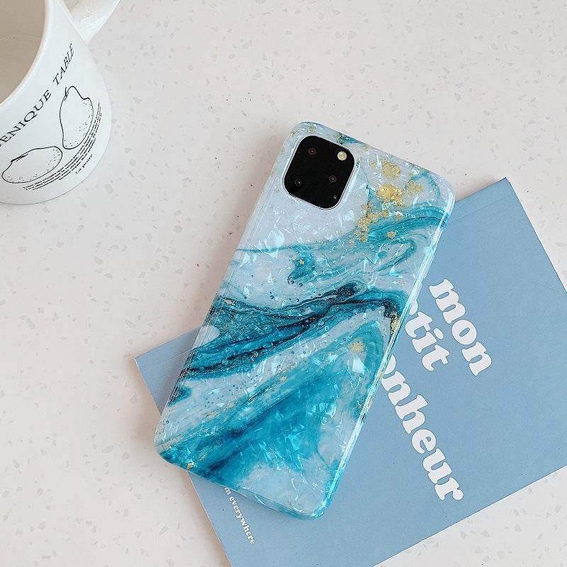 Compatible with Apple, Marble Shell Pattern Soft Shell Iphone Shell Custom Logo - P12 Hub Europe