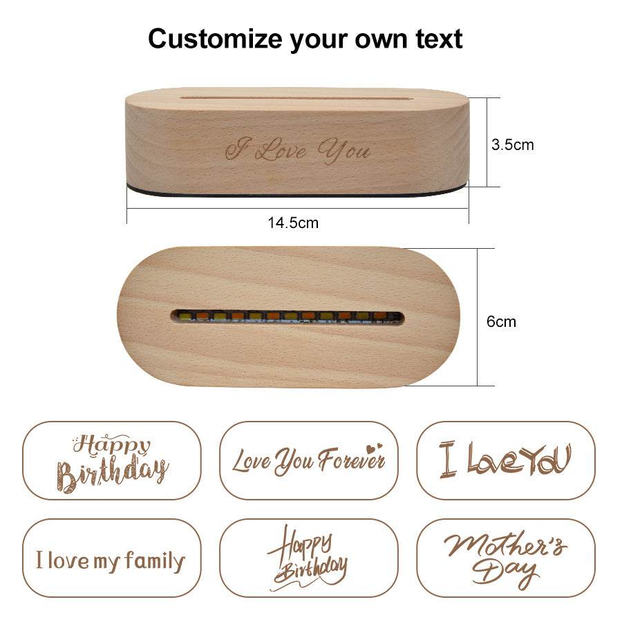 Custom Photo 3D Stereo Night Light - P12 Hub Europe