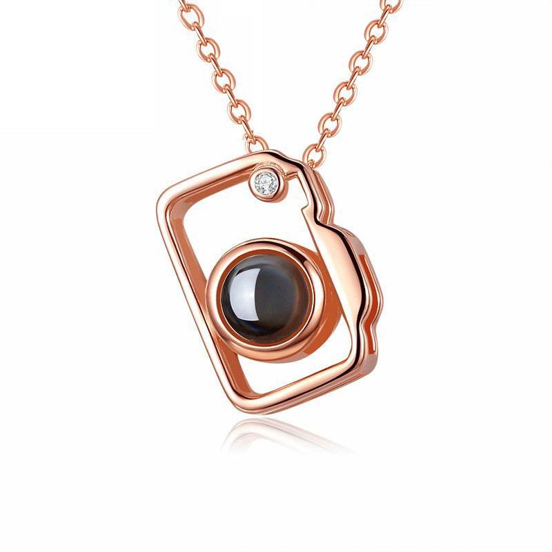 Camera Shaped Customized Photo Projection Necklace - P12 Hub Europe