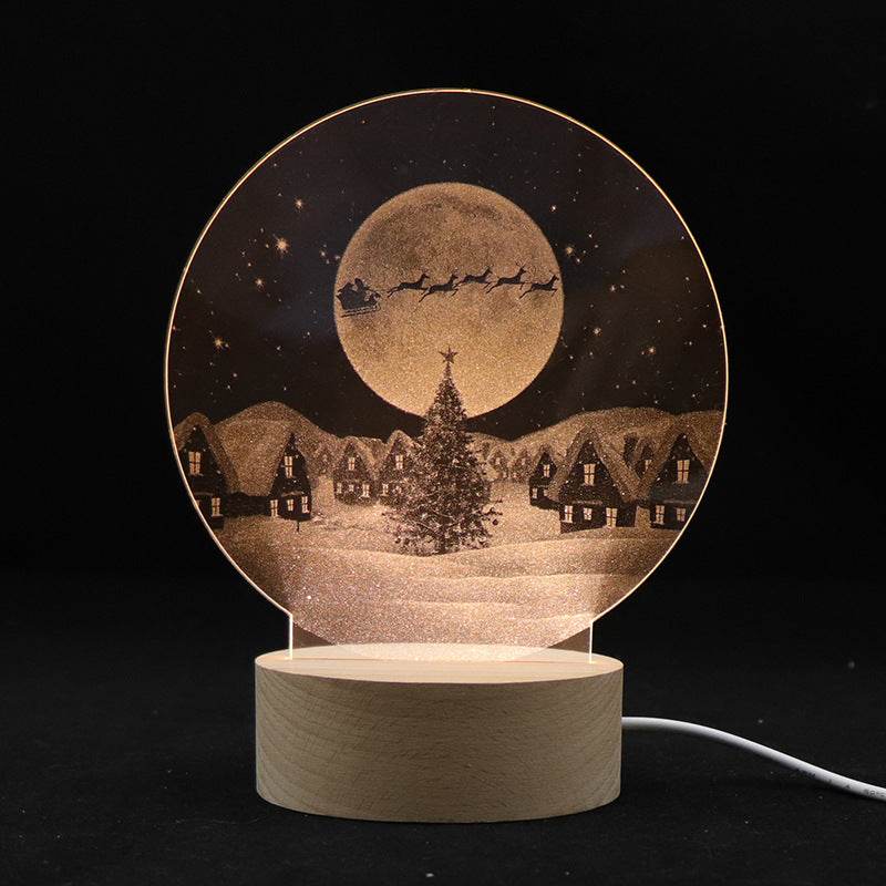 Gift Usb Atmosphere Student Gift Bedroom Decoration Message Board 3d Night Light - P12 Hub Europe