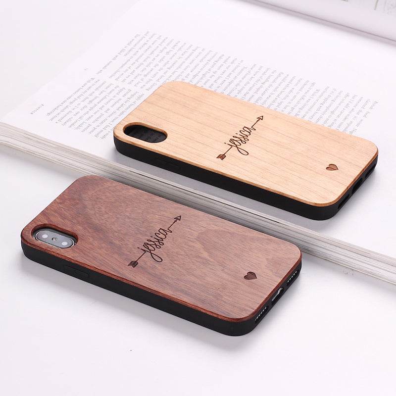 Compatible with Apple , Mobile phone case made of solid wood - P12 Hub Europe