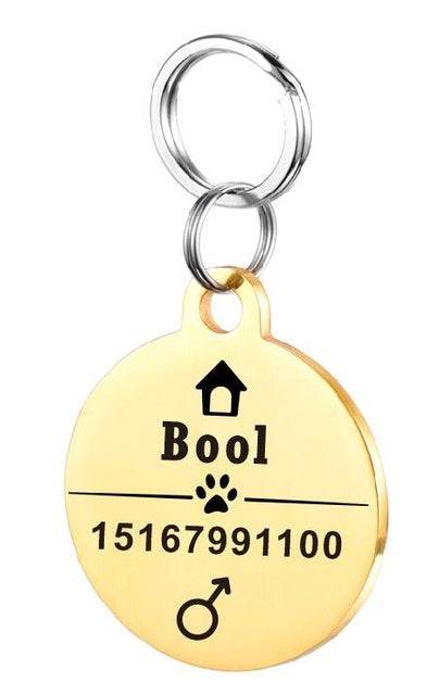Personalized Dog ID Tag Stainless Steel Pet ID Tag - P12 Hub Europe