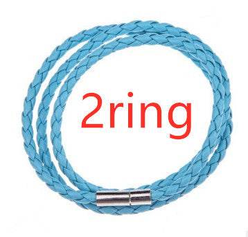 Personalized Mens Braided Genuine Leather Bracelet Stainless Steel Custom Beads Name Charm Bracelet For Men With Family Names - P12 Hub Europe