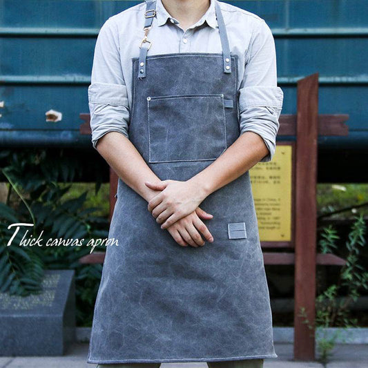 Barber Barista Canvas Customizes Apron - P12 Hub Europe