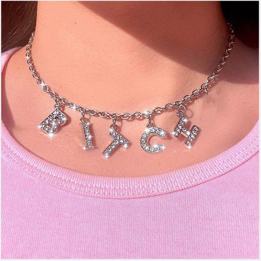Customized English alphabet necklace - P12 Hub Europe