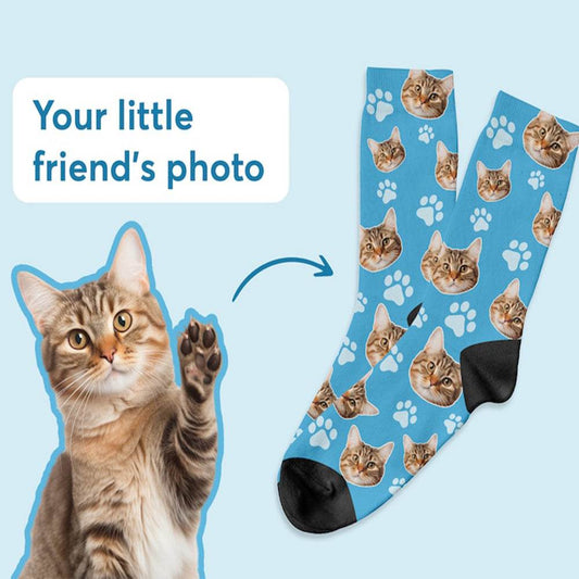 Personalized Custom Pet Head Print Socks For Dog Cat Lover - P12 Hub Europe