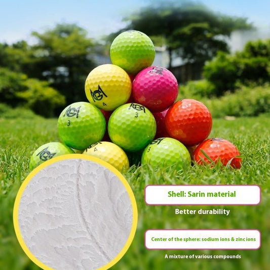 Golf Color Game Ball Two Layer Practice Ball