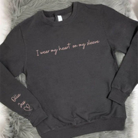 Women's Fashion English Letter Print Pattern Round Neck Sweater - P12 Hub Europe
