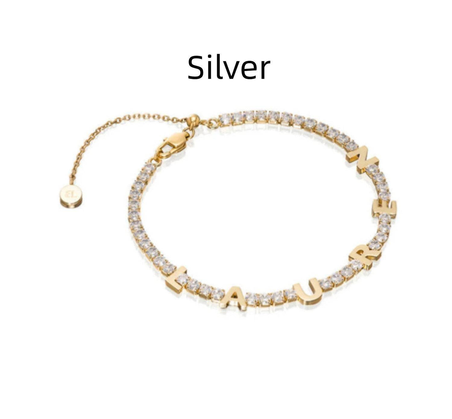 Customized Name Tennis Bracelet Personalization - P12 Hub Europe