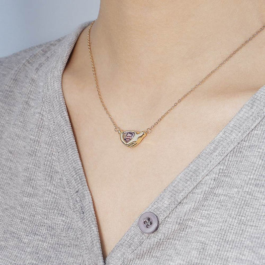 Personalized Custom Color Printing Photo Than Heart Necklace - P12 Hub Europe