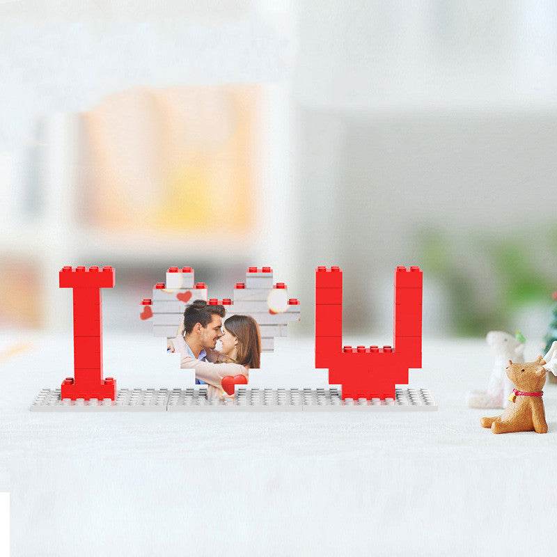 Creative Customised Heart Ornament Photo Puzzle Blocks - P12 Hub Europe