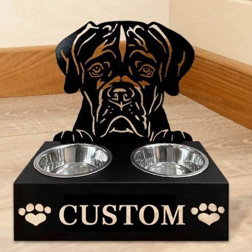 Personalized Dog Food Bowl Rack - P12 Hub Europe