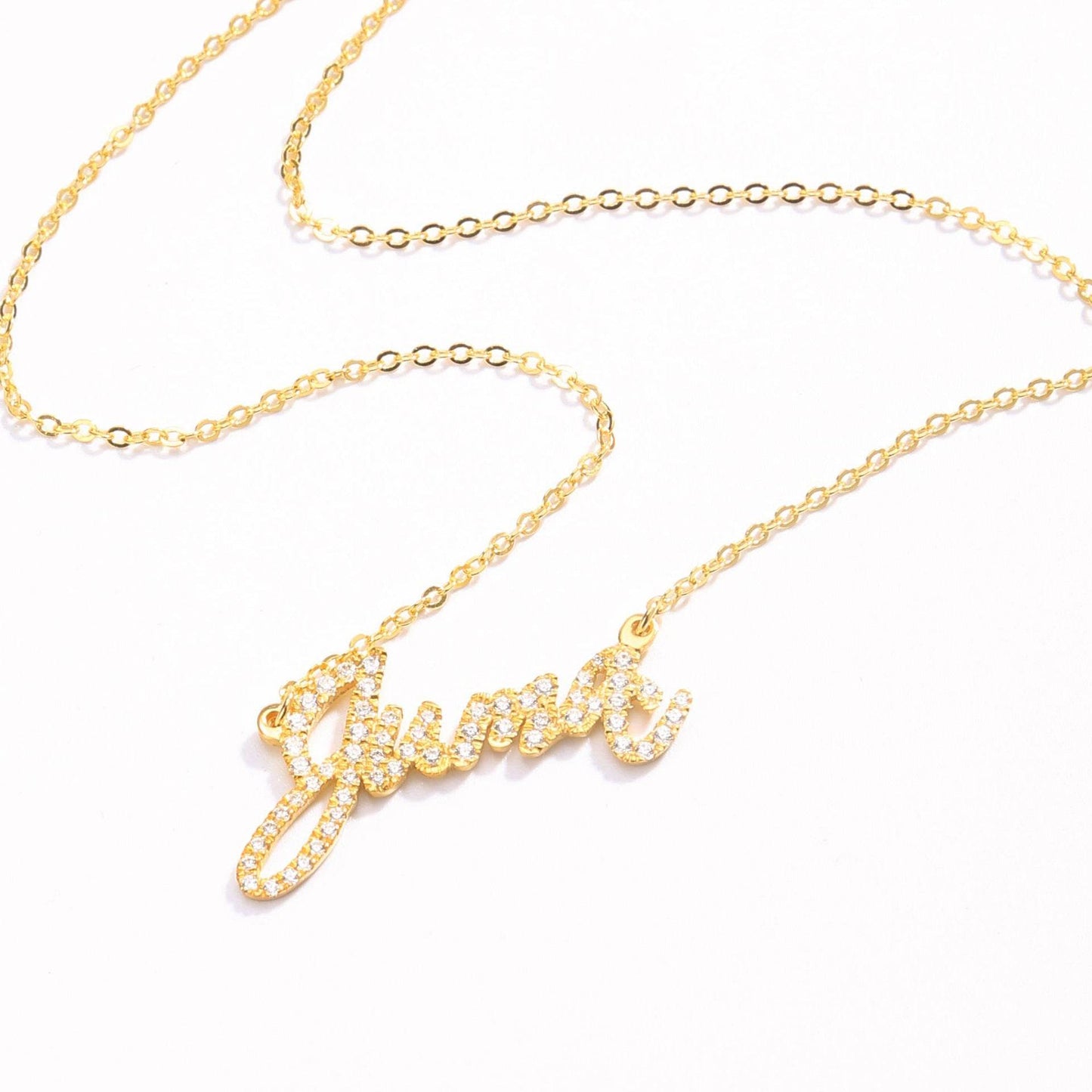 925 Sterling Silver Full Diamond Necklace Customization - P12 Hub Europe
