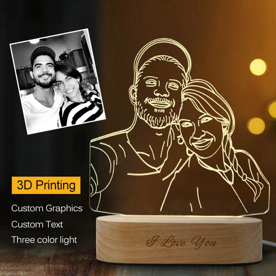 Custom Photo 3D Stereo Night Light - P12 Hub Europe