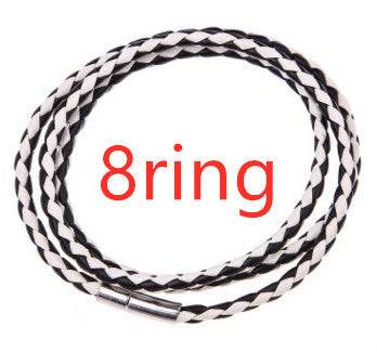 Personalized Mens Braided Genuine Leather Bracelet Stainless Steel Custom Beads Name Charm Bracelet For Men With Family Names - P12 Hub Europe