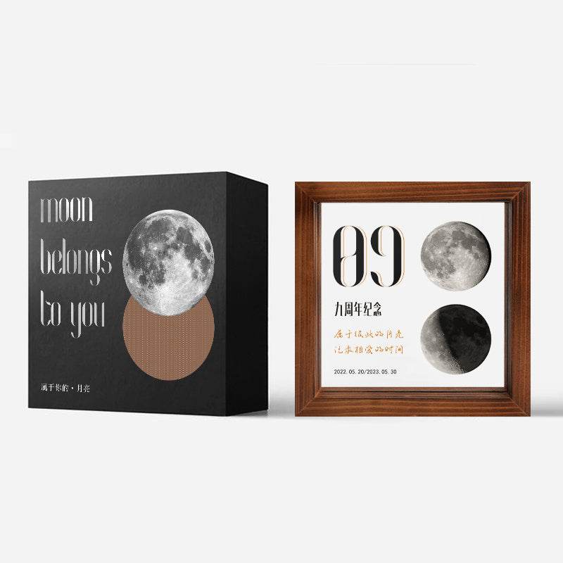 Customized Transparent Moon Frame For Couples On The Day Of Birth - P12 Hub Europe