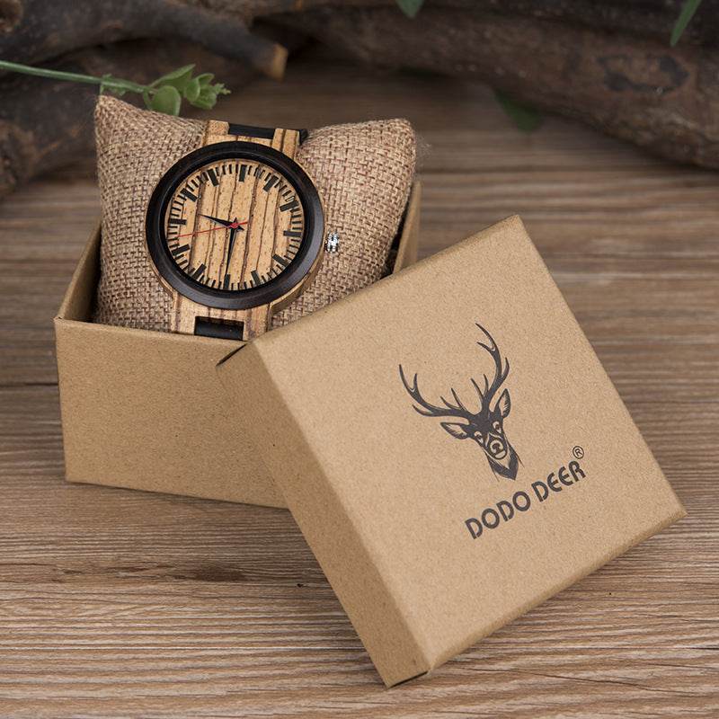 Wooden quartz watch - P12 Hub Europe