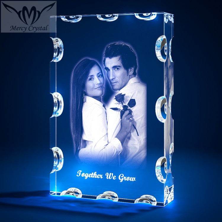 crystal photo custom laser engraving crystal sphere - P12 Hub Europe