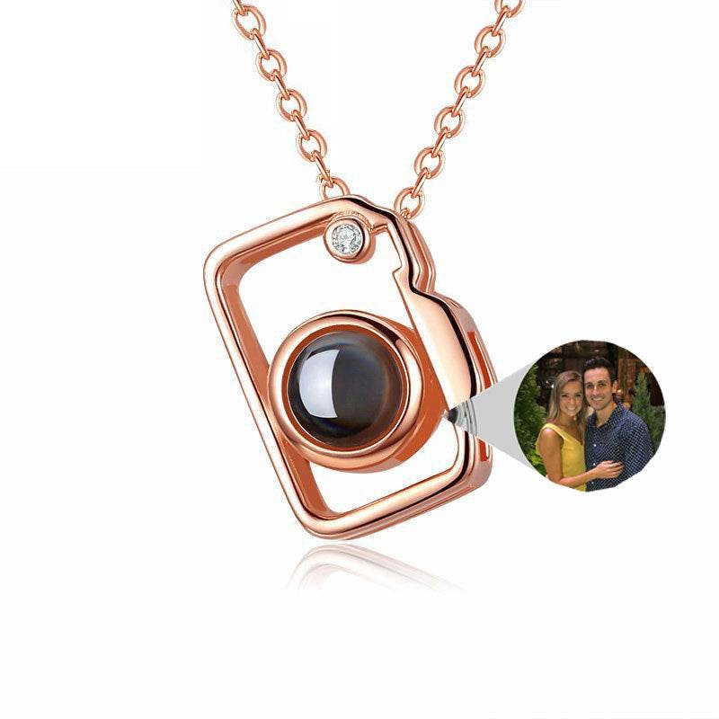 Camera Shaped Customized Photo Projection Necklace - P12 Hub Europe