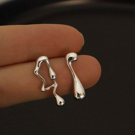 Asymmetric Lava Special Interest Light Luxury Personalized Earrings - P12 Hub Europe