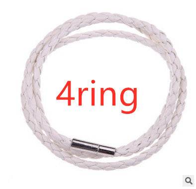 Personalized Mens Braided Genuine Leather Bracelet Stainless Steel Custom Beads Name Charm Bracelet For Men With Family Names - P12 Hub Europe