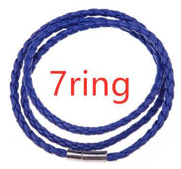 Personalized Mens Braided Genuine Leather Bracelet Stainless Steel Custom Beads Name Charm Bracelet For Men With Family Names - P12 Hub Europe