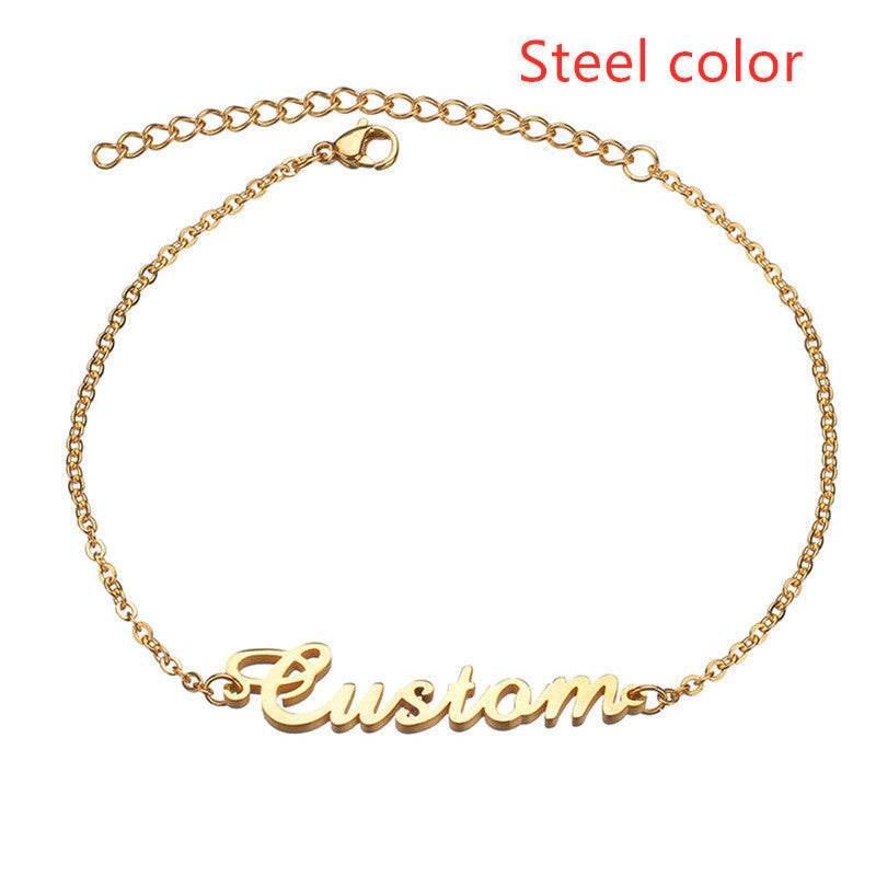 Personalized Creative Stainless Steel Custom Cut Name Bracelet - P12 Hub Europe