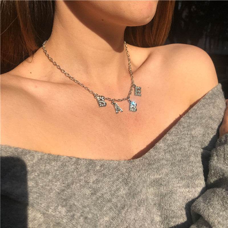 Customized English alphabet necklace - P12 Hub Europe