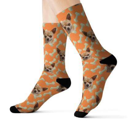Personalized Custom Pet Head Print Socks For Dog Cat Lover - P12 Hub Europe