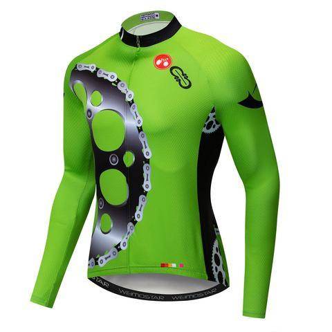 Customizable Men's Long Sleeve Cycling Jerseys With Fleece - P12 Hub Europe